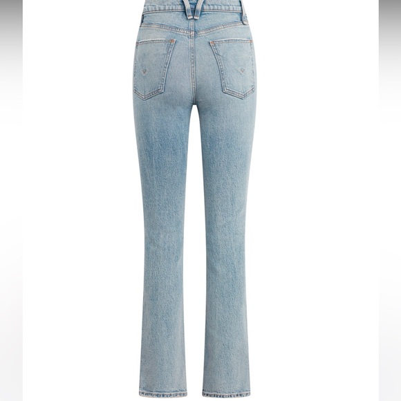 HUDSON JEANS Harlow Split Hem Ultrahigh Waist Cigarette Jeans in Stellar NEW - Picture 14 of 16
